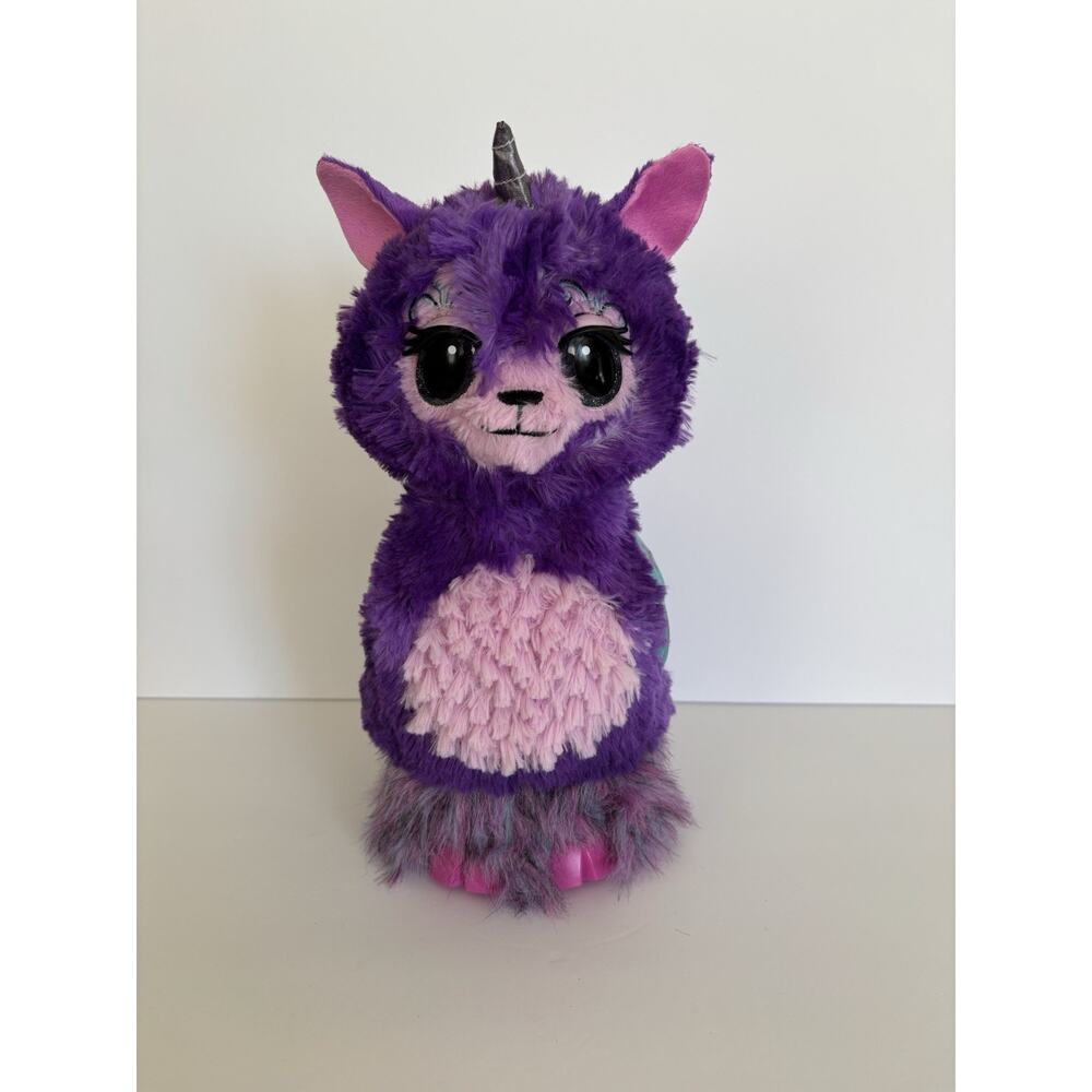 Llamacorn Hatchimals WOW Interactive Purple Growing Toy Animal 32" Used & Tested